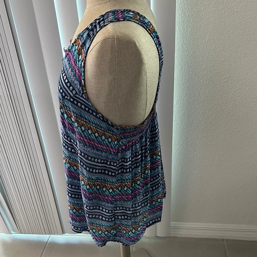 Vera Bradley Blue Relaxed Tank Top - Picture 5 of 8